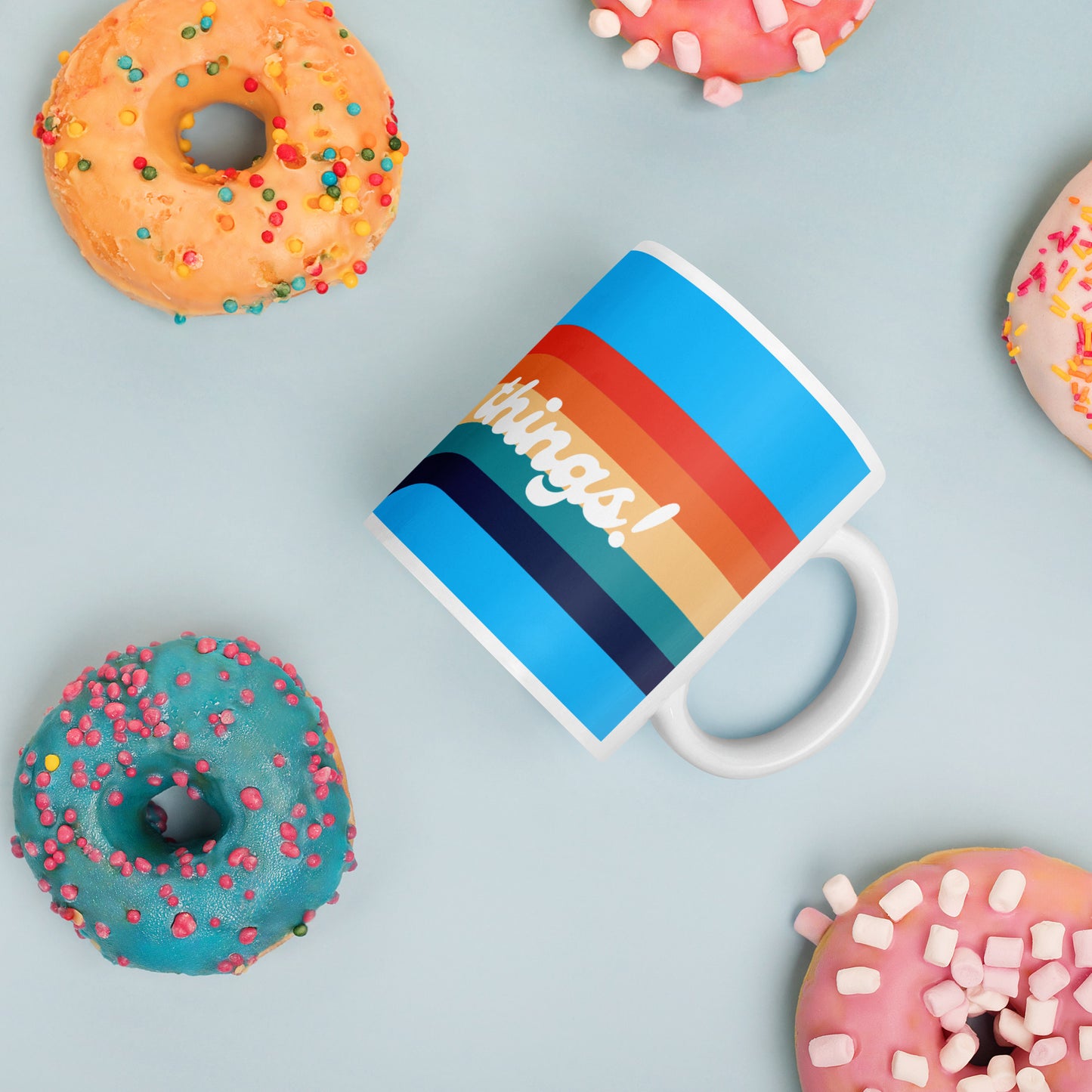 You Can Do Things! - Inspirational Rainbow Mug