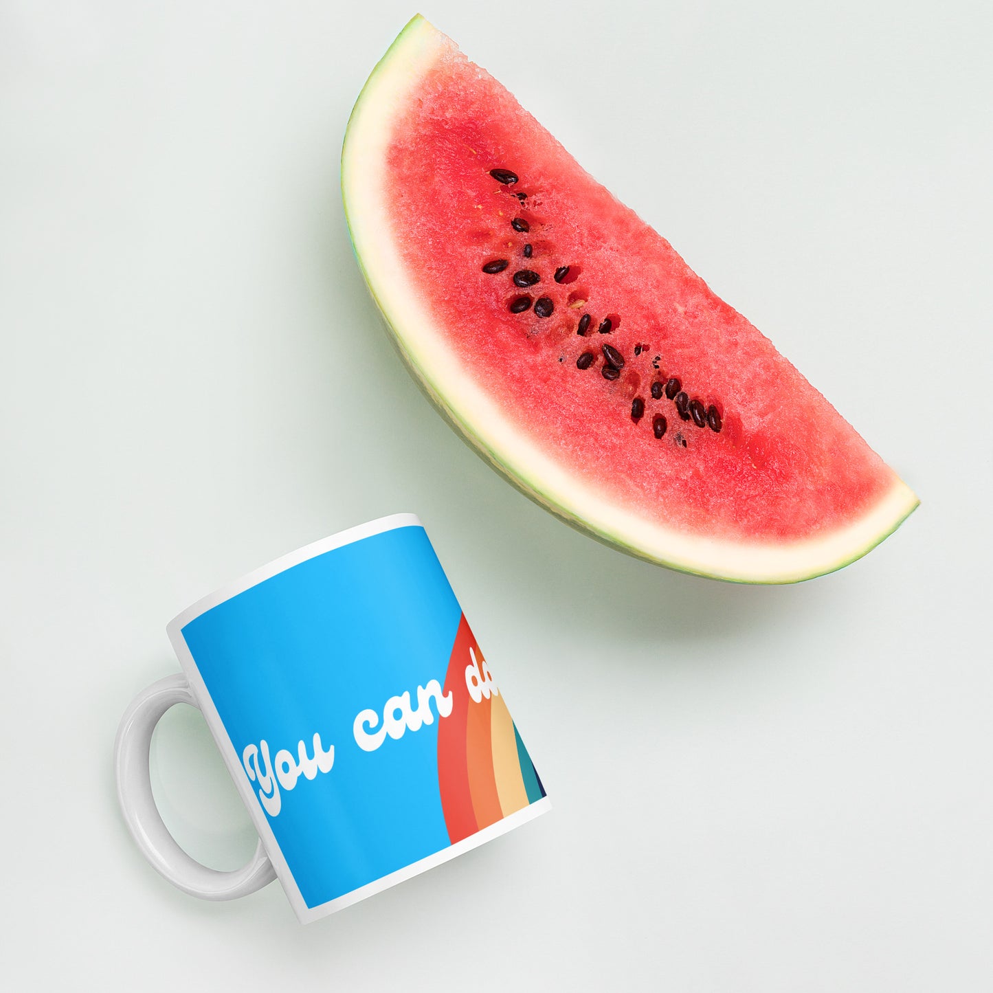 You Can Do Things! - Inspirational Rainbow Mug